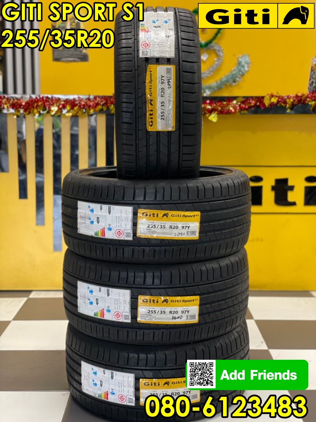 255/35R20 Giti SportS1 ยางสปอร์ตคุณภาพดี นุ่มเงียบ ยางใหม่ปี21 ราคาโปรโมชั่นพิเศษ พร้อมติดตั้งฟรี