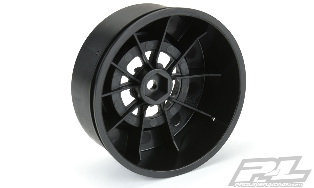 PRO-2776-03 Pomona Drag Spec 2.2"/3.0" Black Wheels for Slash 2wd and AE DR10 Rear & Slash 4x4 Front or Rear