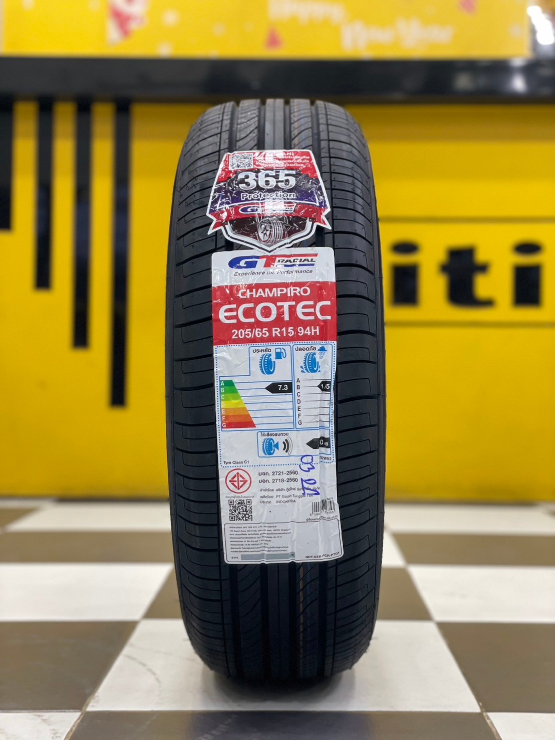 ยางใหม่ GT RADAIL CHAMPIRO ECOTEC 205/65R15 ยางใหม่ปี2024