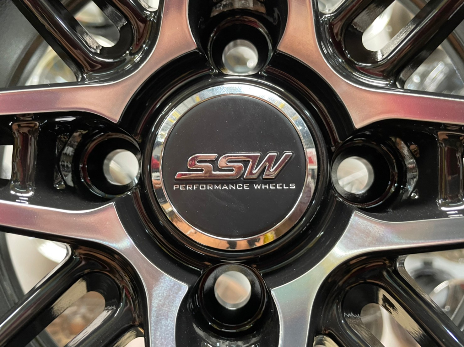 ล้อแม็กซ์ SSW S390 ล้อแม็กซ์ขอบ15 กว้าง6.5 ออฟ35 4รู100 สีดำหน้าเงา งานStamford Sport Wheel