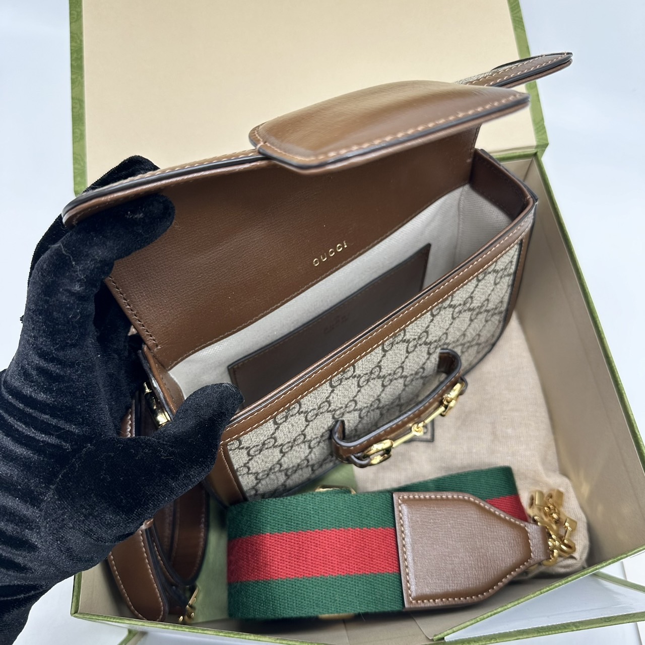 Gucci horsebit mini 1955 มือสอง