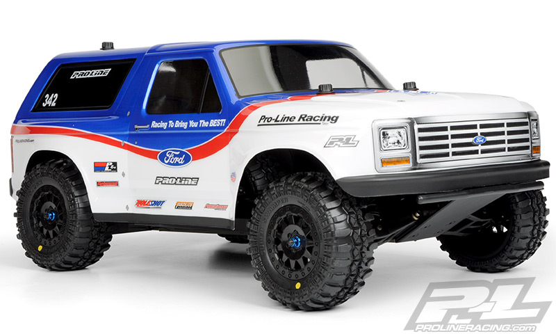 PRO-3423-00 1/10 1981 Ford Bronco Clear Body: Short Course (ใส่ได้กับ Slash2WD, Slash4X4 ต้องเปลี่ยนเสาบอดี้)