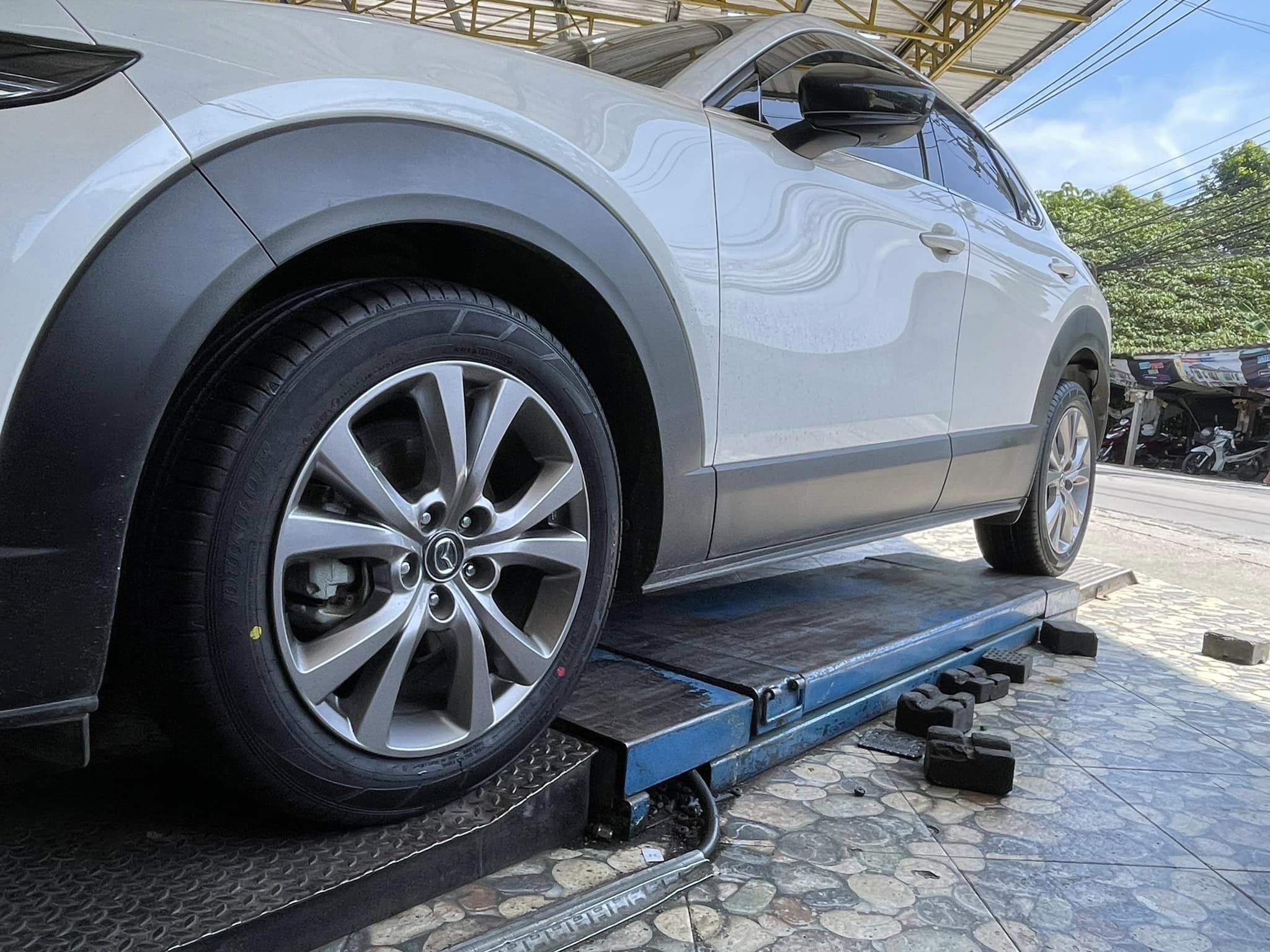 🚘 #MAZDA_CX30 เปลี่ยนยาง #DUNLOP_SP #SPORT #MAXX050_215/55R18