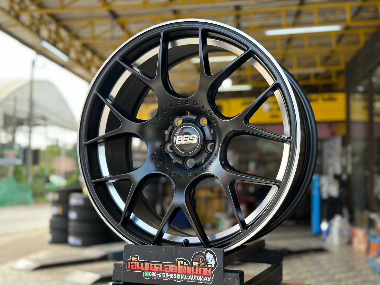 ล้อแม็กซ์BBS 18x8 ET35 5x100 สีดำ