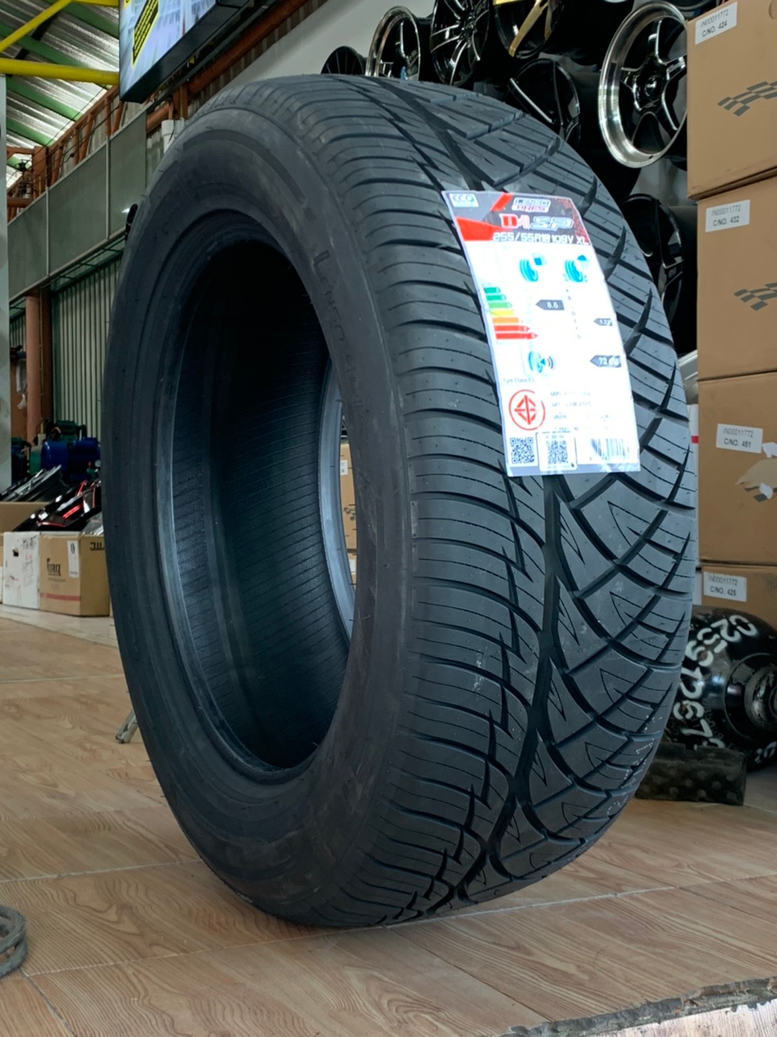 ยางสปอร์ตเร้าใจ สายซิ่ง Lenso D-1SP 255/55R18 ยางใหม่ปี2021