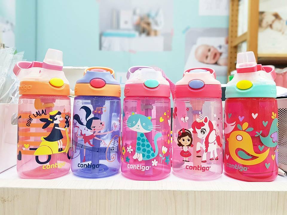 กระติกน้ำ Contigo อเมริกา ของแท้พร้อมส่งค่ะ เลือกลายได้เพียบเลยค่ะ ลายเด็กหญิง