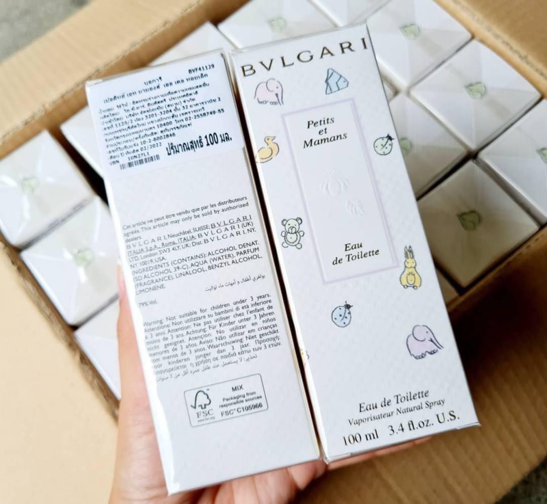 น้ำหอมกลิ่นแป้งเด็กBvlgari Petits Et Mamans EDT 100ml