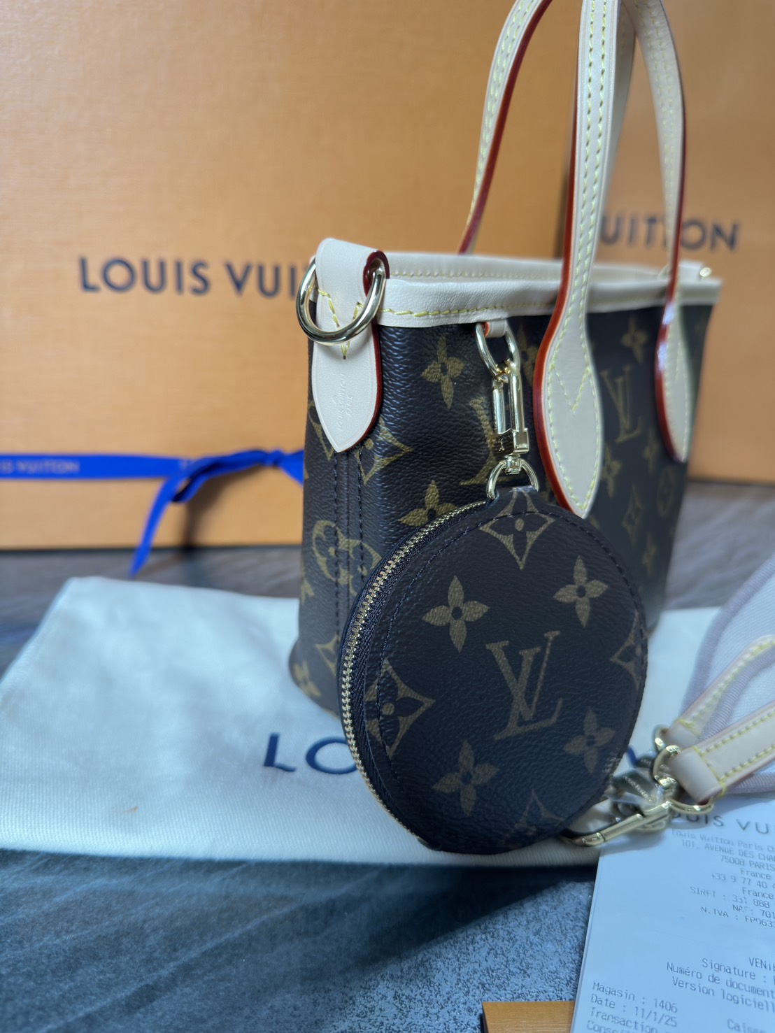 LV Neverfull BB มือสอง