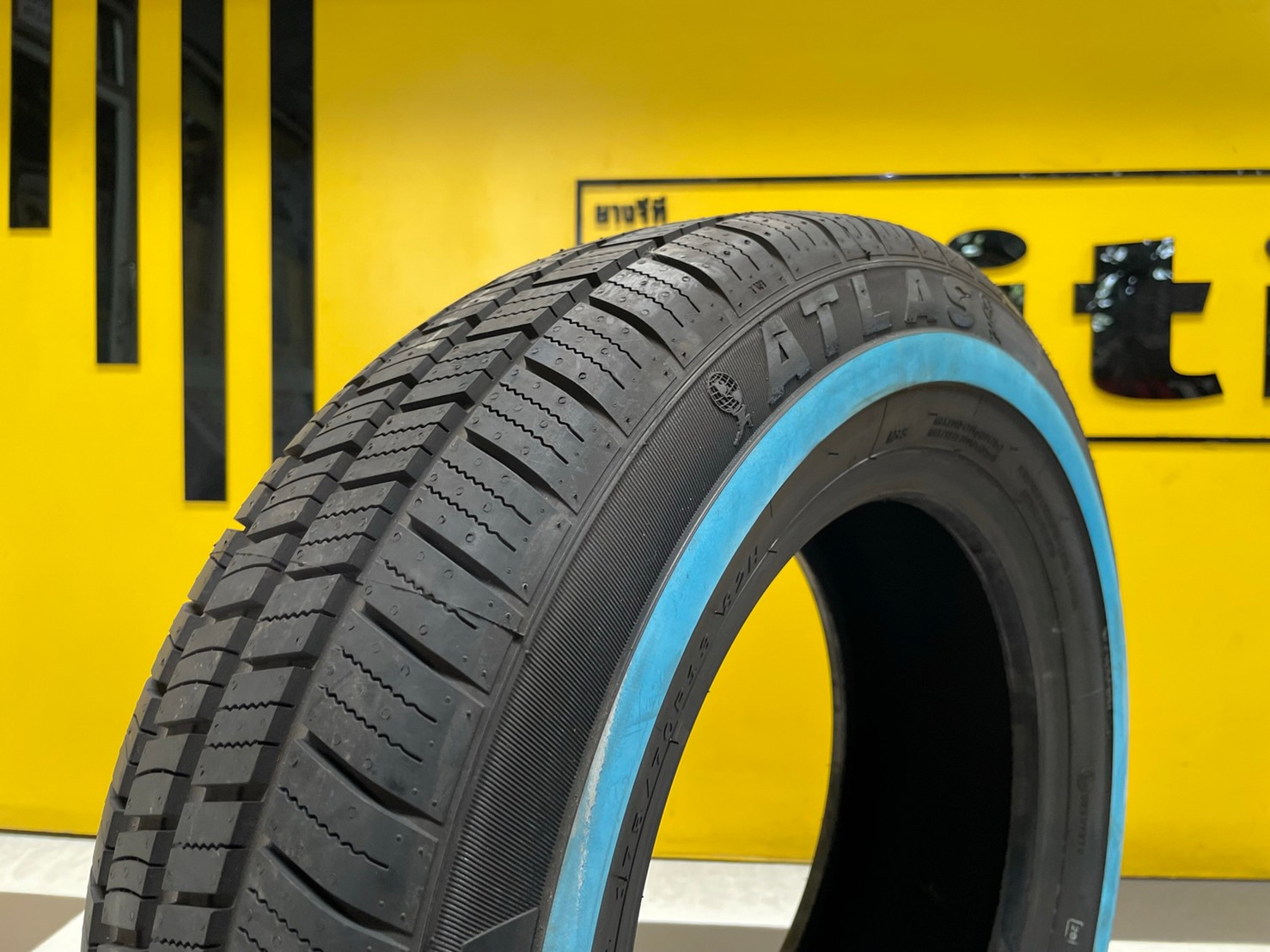 ยางเข้าใหม่!!! ยางขอบขาวแท้ ขอบ13 Atlas Tires 175/70R13 ยางใหม่ปี2022
