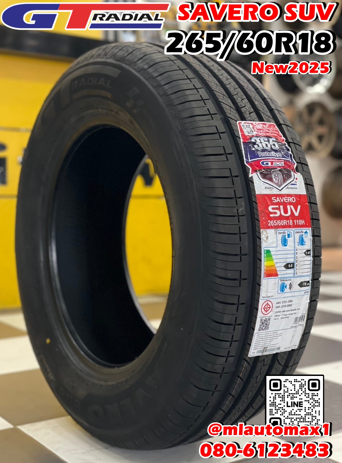 ยางใหม่ GT RADAIL SEVERO SUV 265/60R18 ยางปี2025