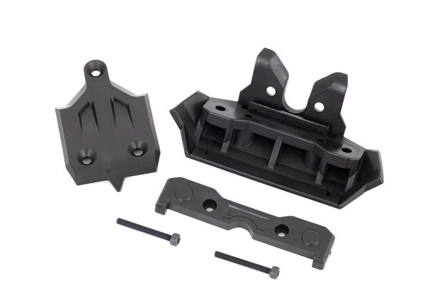 9535 Bumper, front/ skidplate, front/ tie bar mount, front/ 3x25 CS (2)