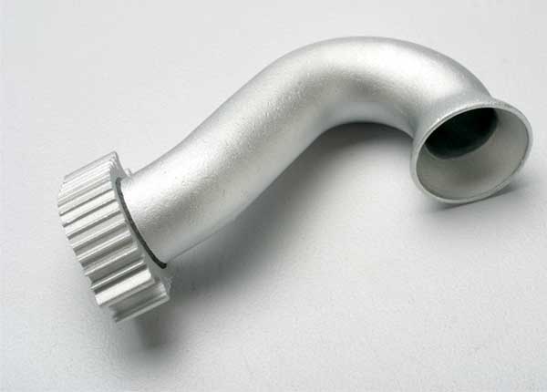 5340 Header, exhaust (tubular aluminum, silver-anodized) (TRX 2.5, 2.5R)