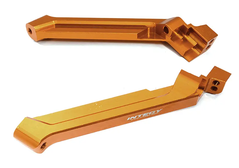 C32574ORANGE Billet Machined Rear Tower Chassis Braces for Traxxas 1/8 Sledge 4WD Truck