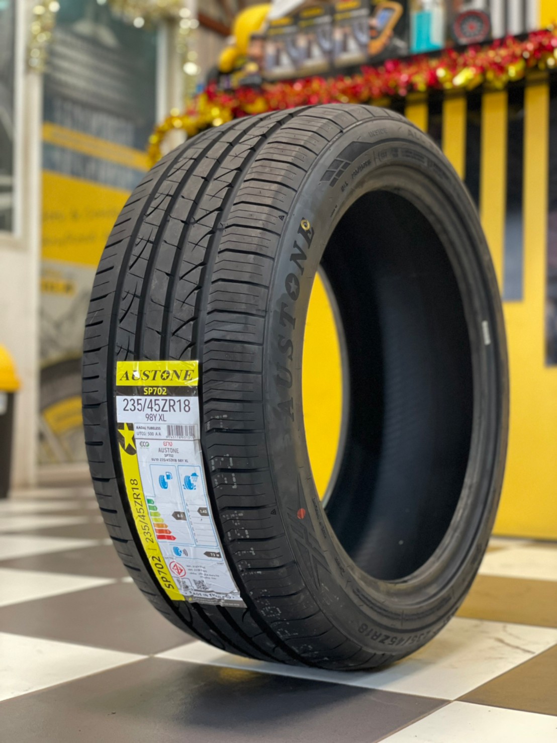 ยางใหม่AUSTONE SP702 235/45R18 ยางใหม่ปี2023