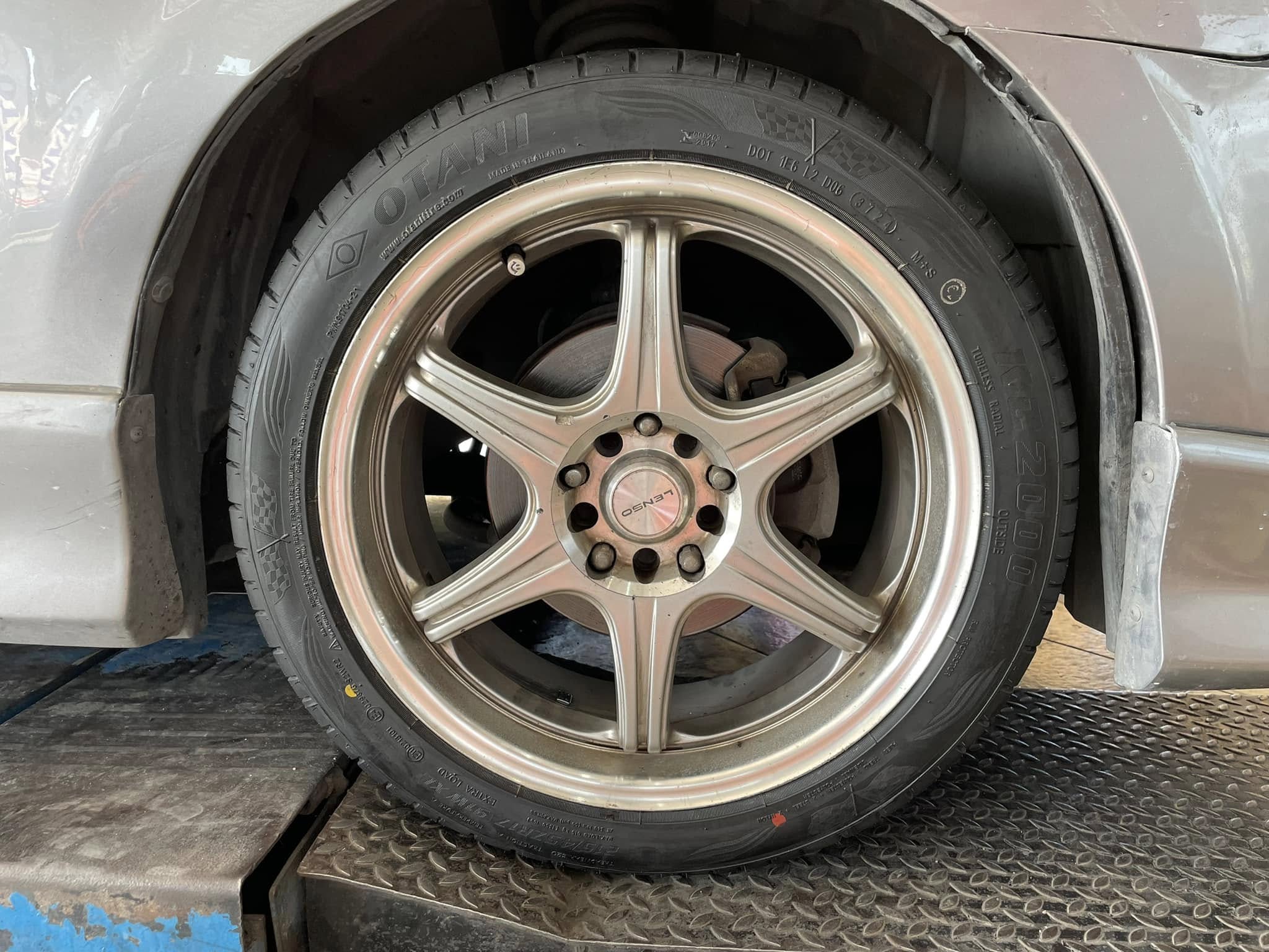 🚘 #HONDA_CIVIC🛠 #OTANI #KC2000 215/45R17 #บริการตั้งศูนย์ล้อ🛞