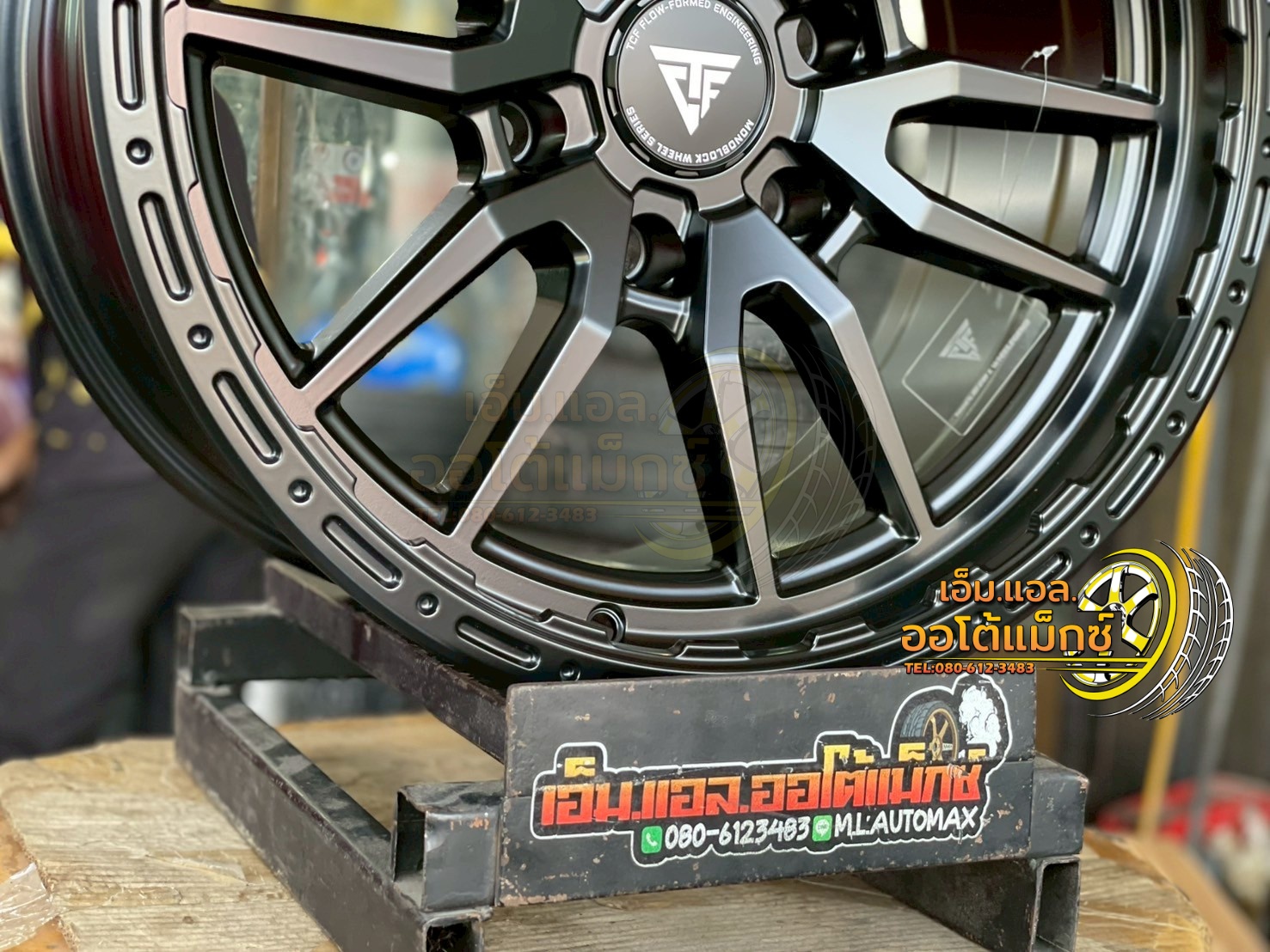 #ล้อแม็กซ์ขอบ18 #OASIS_WHEEL #TCFS06 #TCFlow Forming ขนาด18 ET0 6x139.7 MATT BLACK