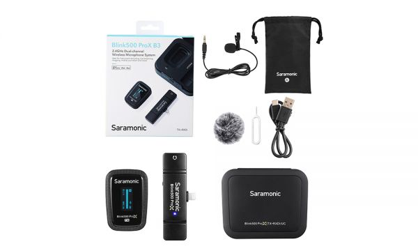 Saramonic - Blink500 ProX B3 2.4GHz Dual-Channel Wireless Microphone System