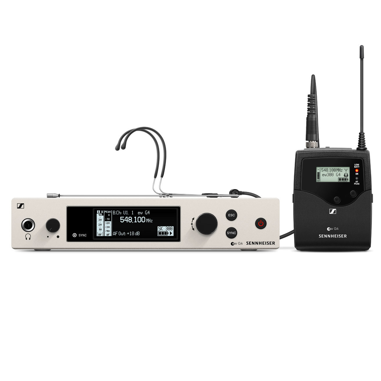 Sennheiser รุ่น EW 300 G4-HEADMIC1-RC Headset microphone