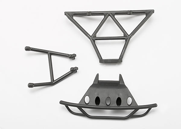 7035 Bumpers, front (1)/ rear (1)/ 2.5x14mm CS(2) (1/16 Slash)