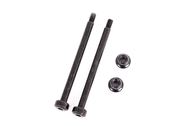 9542 Suspension pins, outer, front, 3.5x48.2mm (hardened steel) (2)/ M3x0.5mm NL, flanged (2)