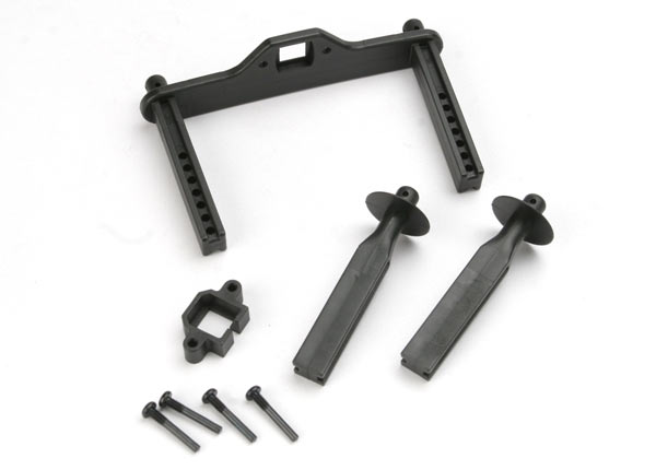 4914R Body mount posts, front (2)/ body mount, rear/ body mount screw pins (4)