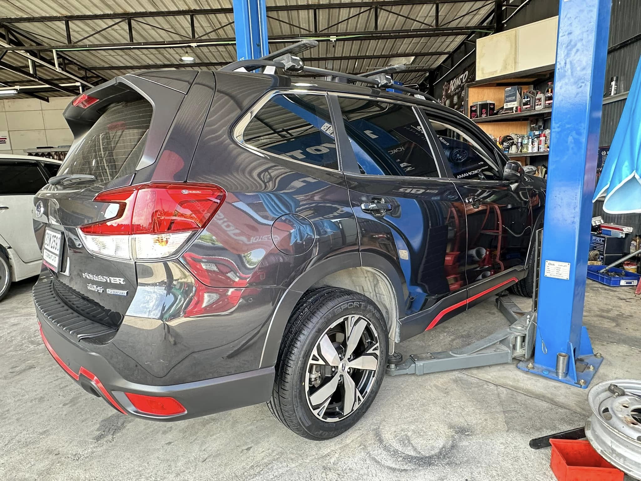 #SUBARU_FORESTER เปลี่ยนยาง ยางใหม่ DUNLOP SP SPORT FM800 225/55R18 ยางใหม่ปี2024 (โปรโมชั่นพิเศษ)