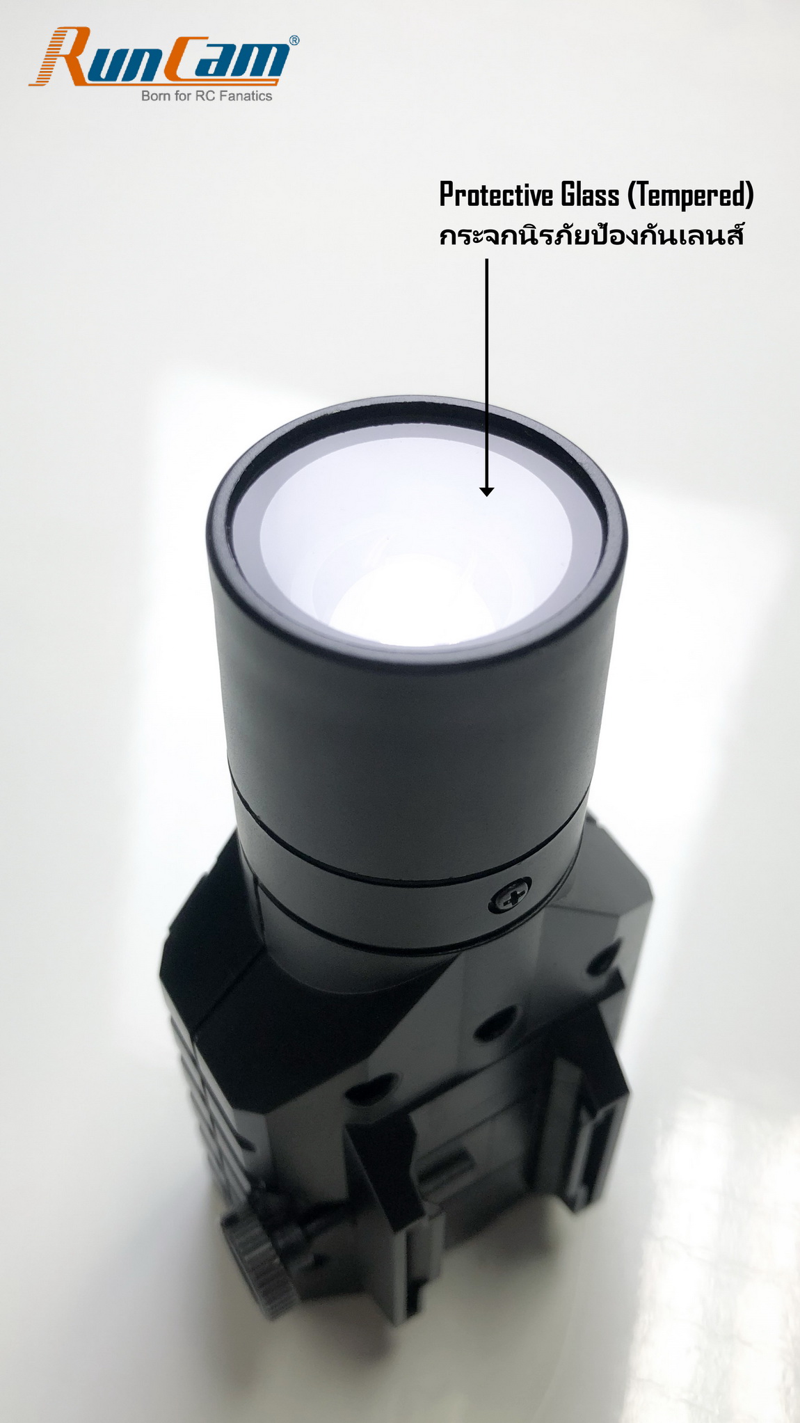 SKU-04348 Tempered glass replacements for RunCam Scope Cam/Scope Cam Lite/Scope Cam 4K : 1 ชิ้น