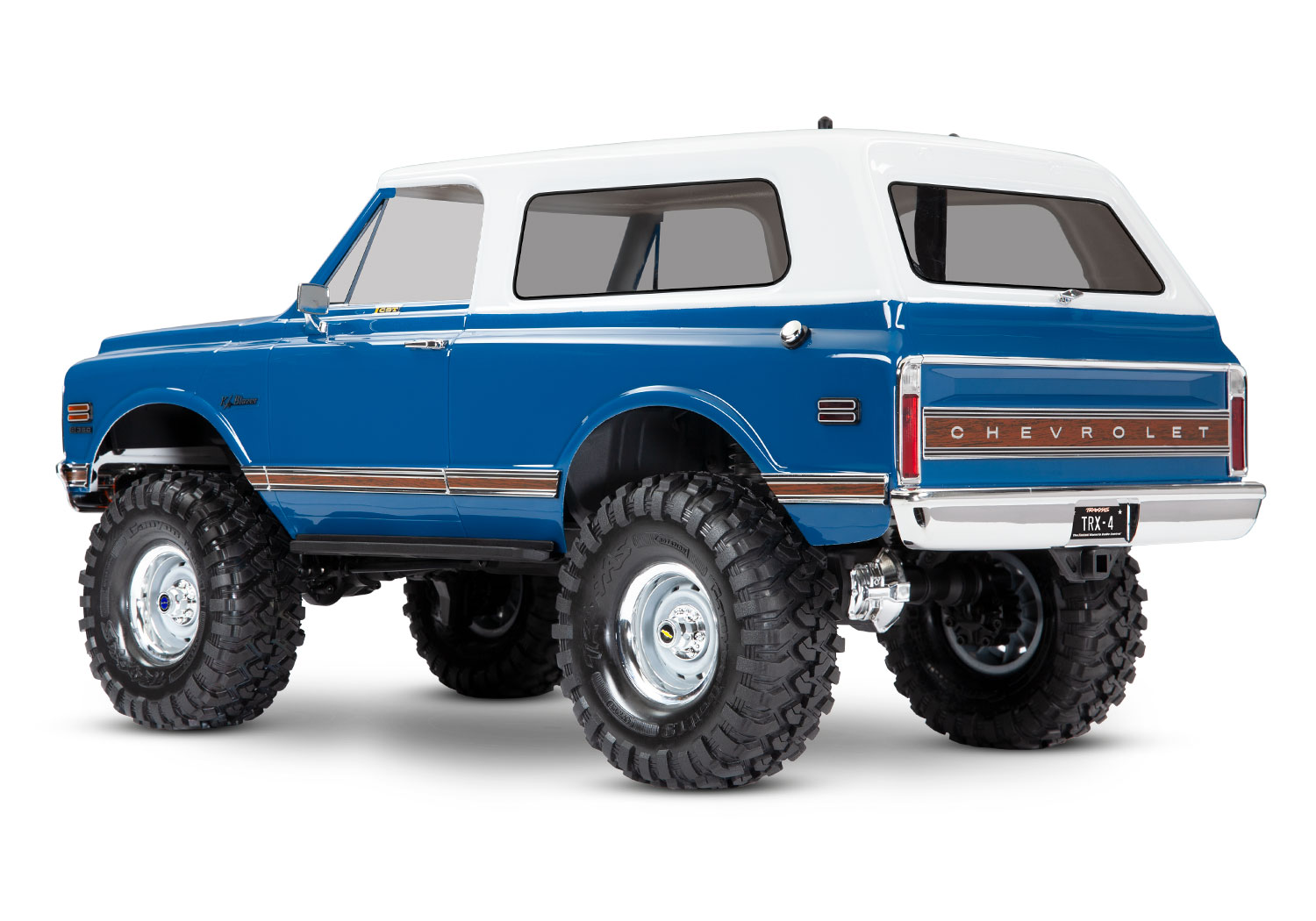 9111X Body, Chevrolet Blazer (1972), complete (blue) (includes grille, side mirrors, door handles, windshield wipers, front & rear bumpers, decals)