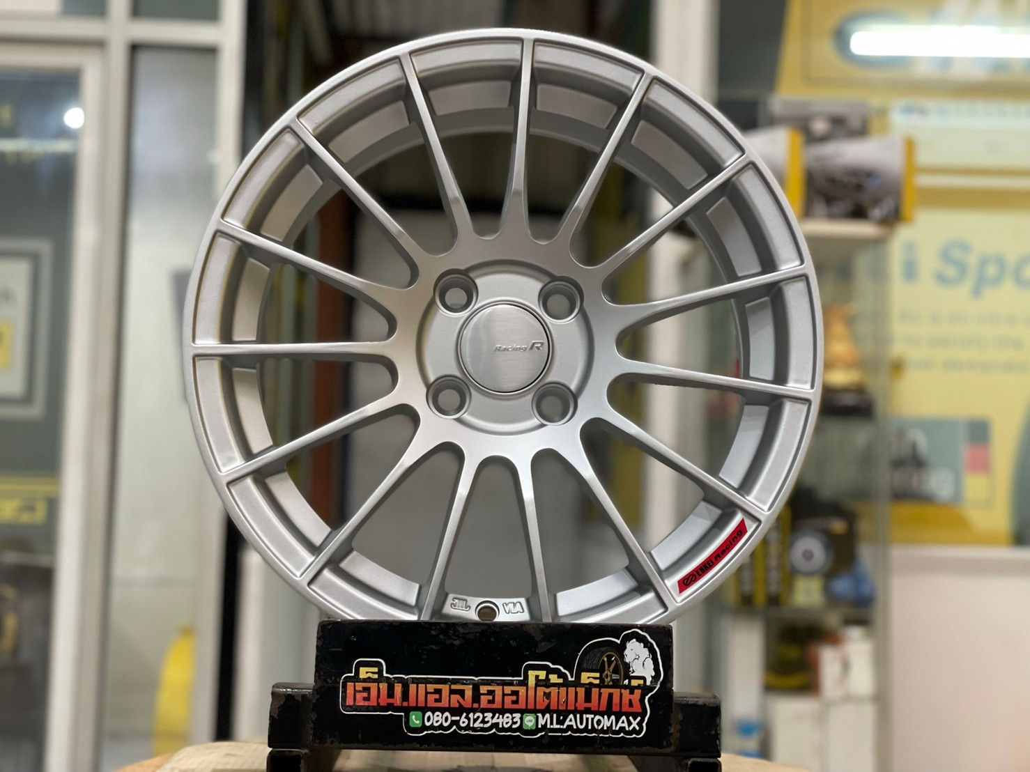 ล้อแม็กซ์ใหม่ขอบ15 RS05RR สีบรอนซ์ซิลเวอร์ กว้าง7ออฟ35 4รู100 SSW