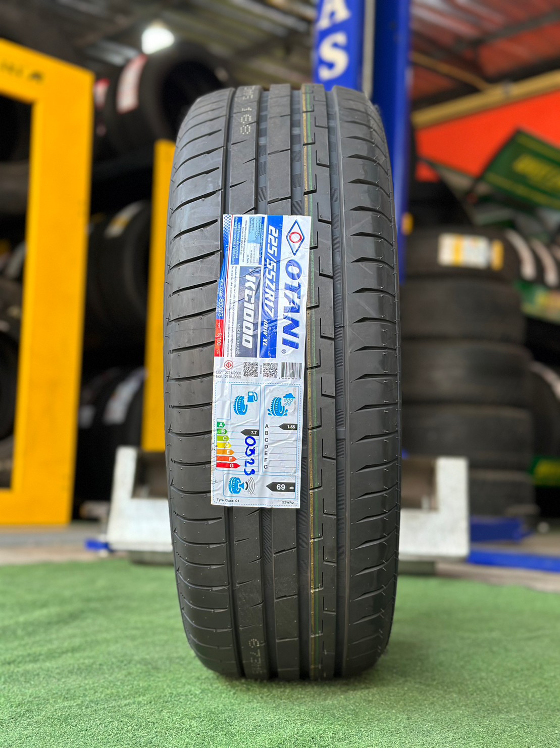 OTANI KC1000 225/55R17 ยางใหม่ปี2023 ราคาพิเศษพร้อมติดตั้งฟรี สามารถสอบถามเพิ่มเติมได้ค่ะ