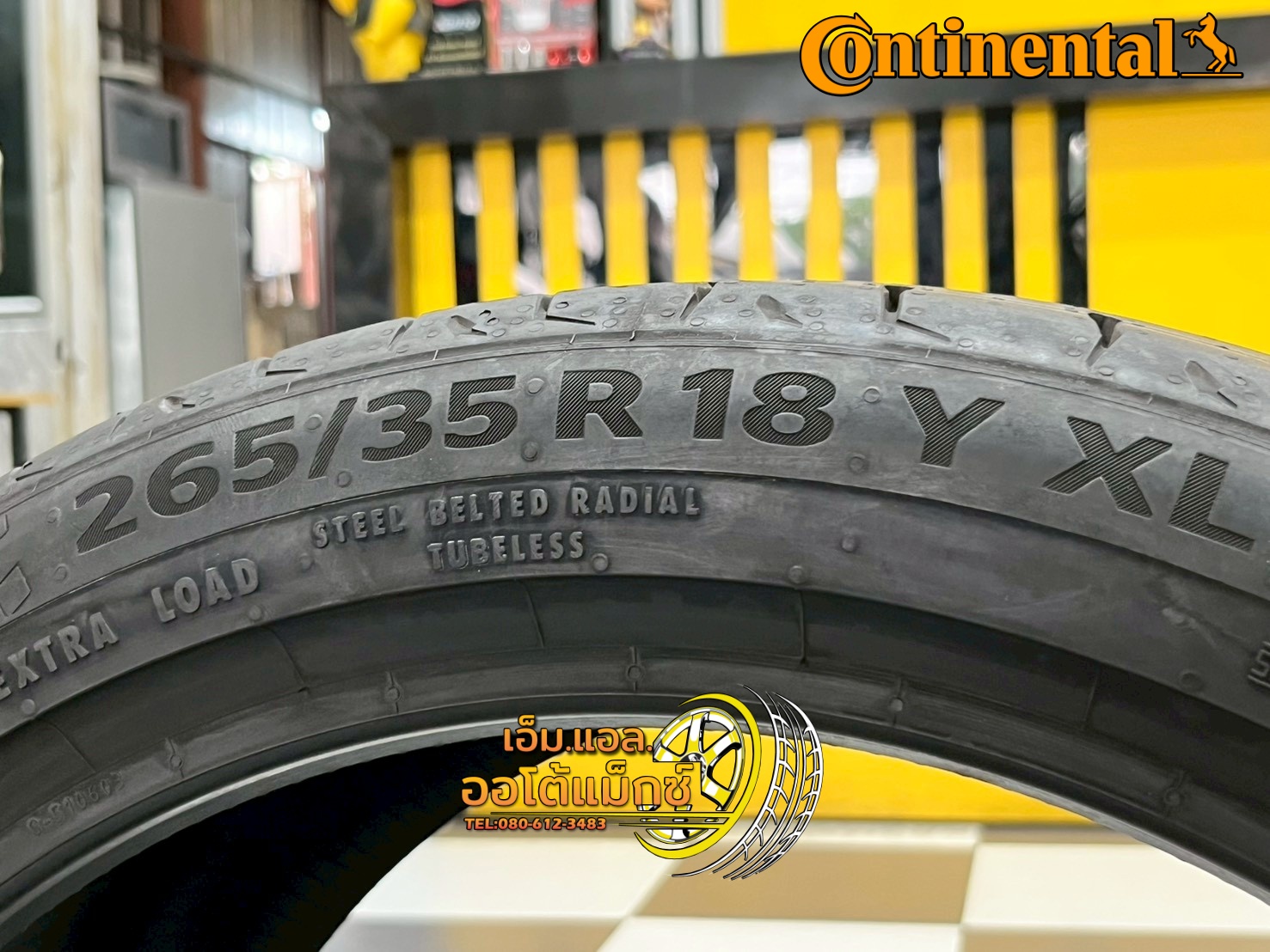 ยางใหม่ Continental MaxContact™ MC6 ขนาด 265/35R18 ยางใหม่ปี2023