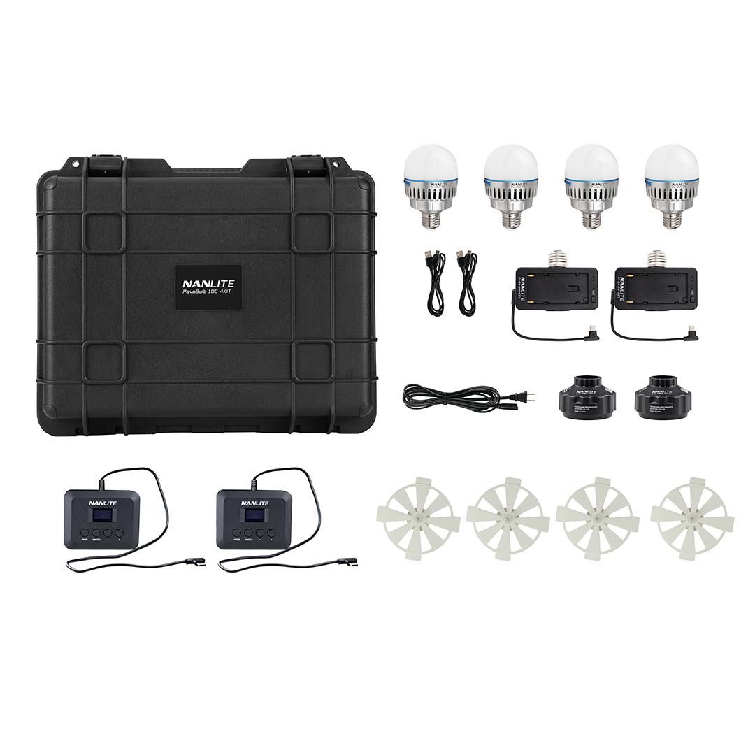 Nanlite PavoBulb 10C RGBWW LED Bulb 4KIT