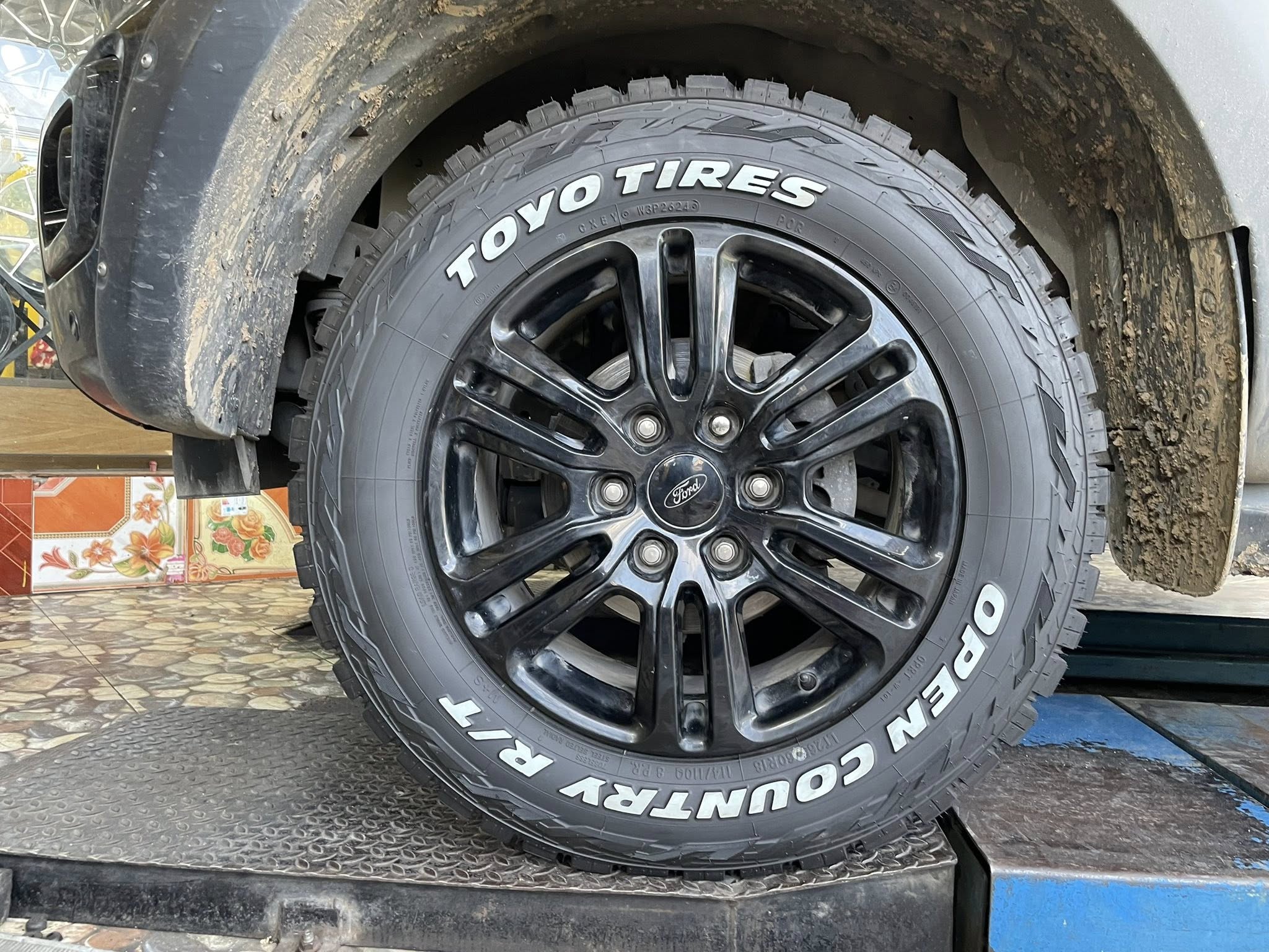 FORD_RANGER🚘 เปลี่ยนยาง 🐘#TOYO_RT_265/60R18