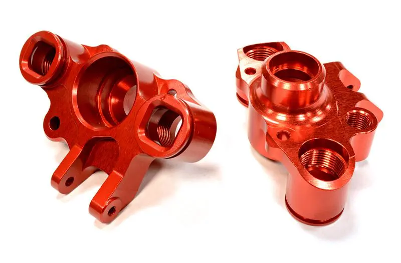 T4123RED Steering Blocks for E-Revo (-2017), E/T-Maxx & Summit w/ T4122 Conversion Kit