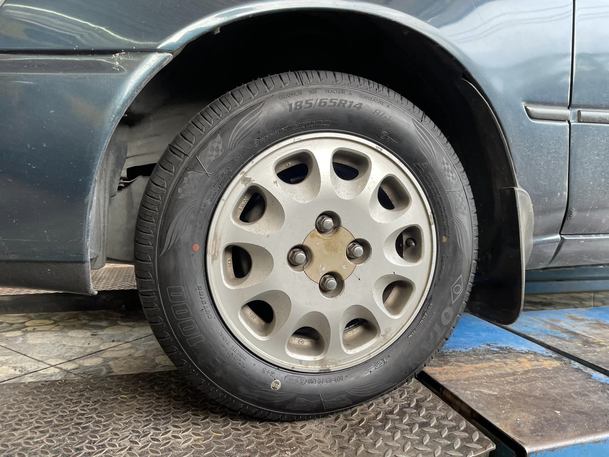 🚘 #TOYOTA_COROLLA เปลี่ยนยาง #OTANI #EK1000 185/65R14🔥 🔥🔥 #บริการตั้งศูนย์❤️