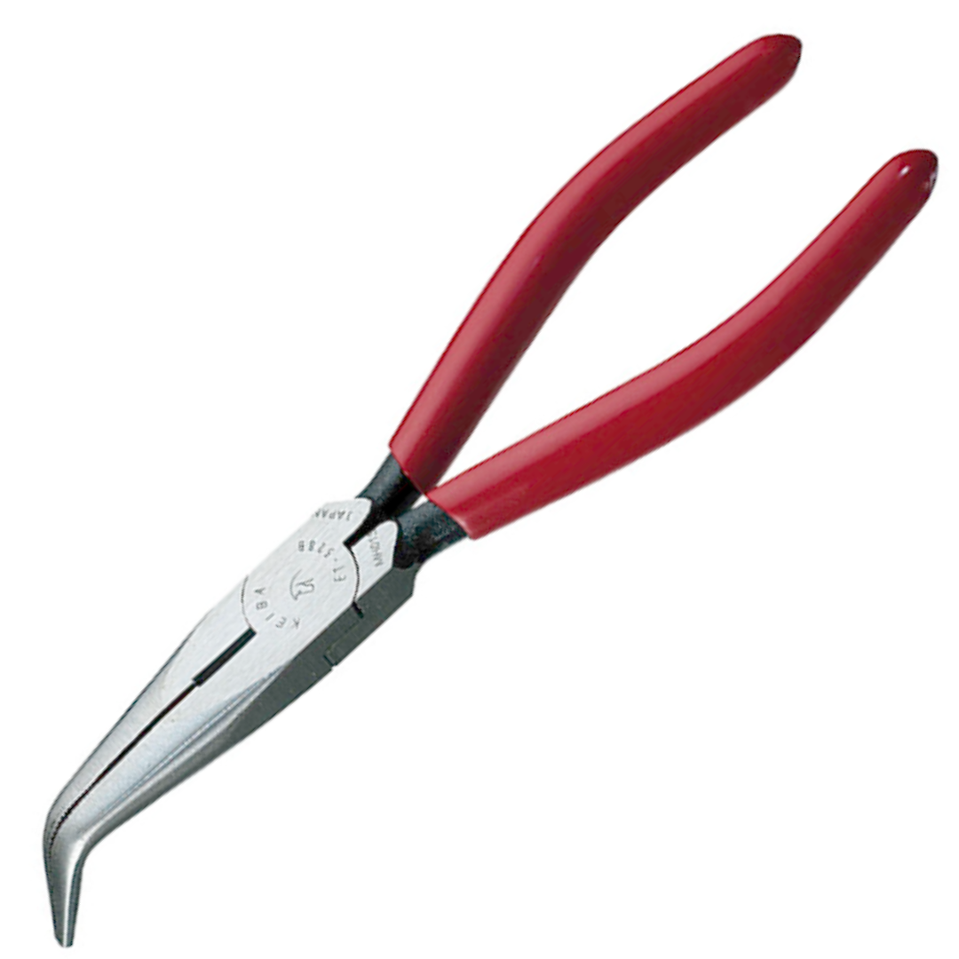 คีมปากแหลม ด้ามบาง ปลายงอ ขนาด 8" No.ET-328B KEIBA