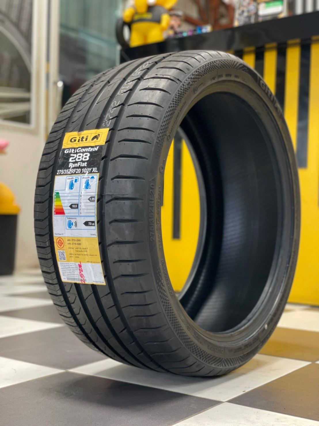 Giti Control288 Runflat 275/35ZRF20 ยางใหม่ปี2022 ยางสปอร์ต สมรรถนะสูง ราคาโปรโมชั่นพิเศษ พร้อมติดตั้งฟรี