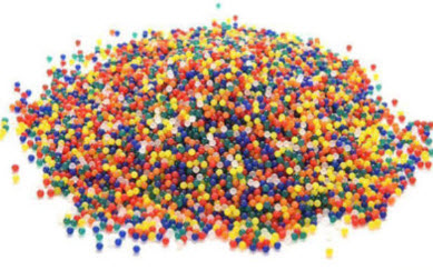 ดินวิทย์ (Orbeez) ขนาดกลาง (คละสี) / 100 เม็ด