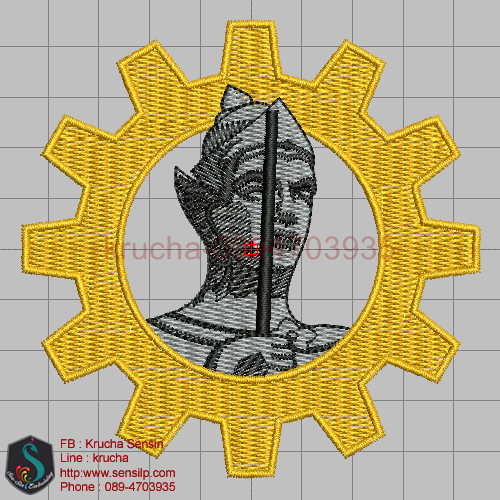 ไฟล์บล็อคปัก พระวิษณุ+เฟือง 1