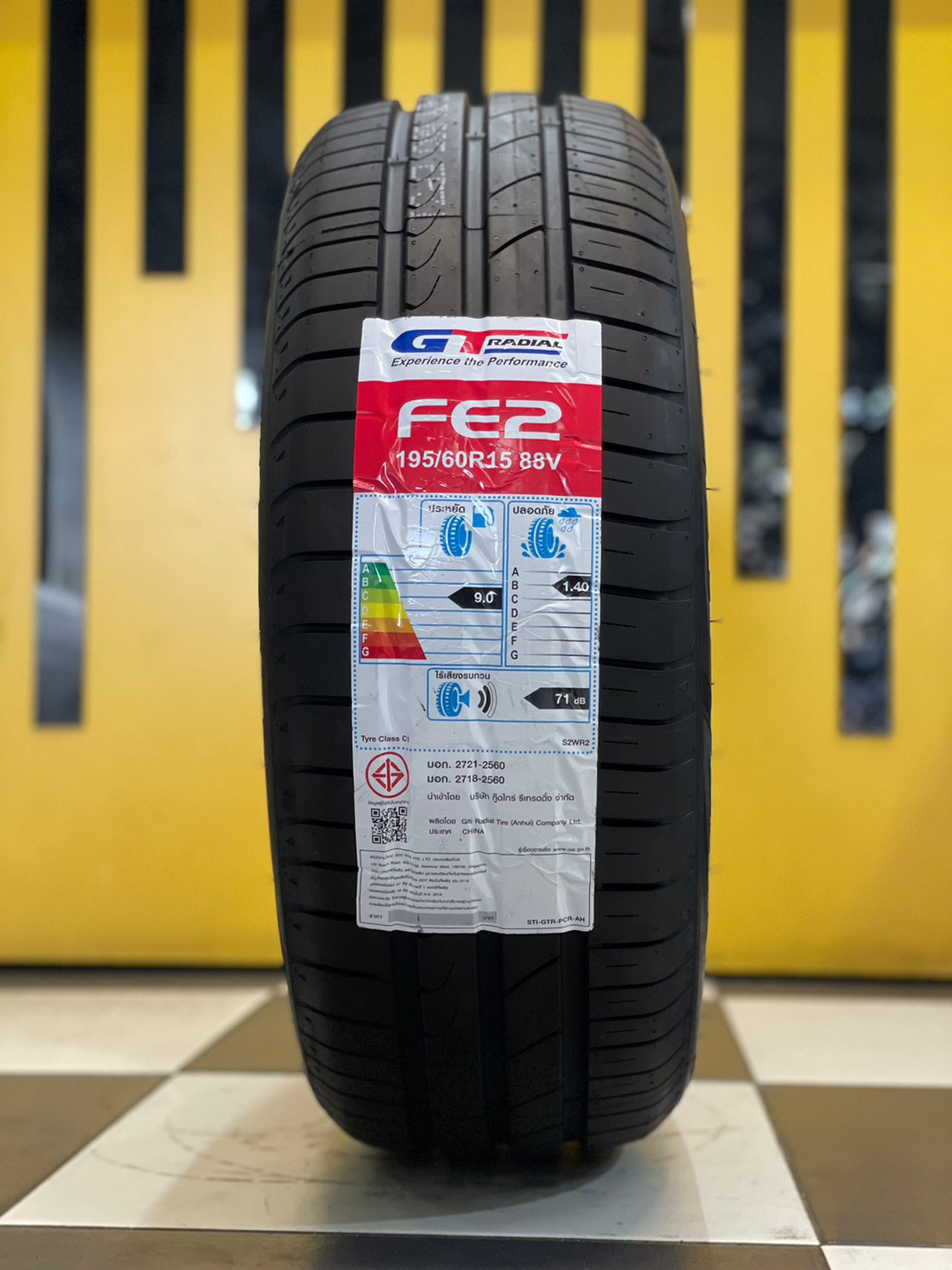 ยางใหม่GT_Radail FE2ขนาดยาง 195/60R15 ยางใหม่ปี2023