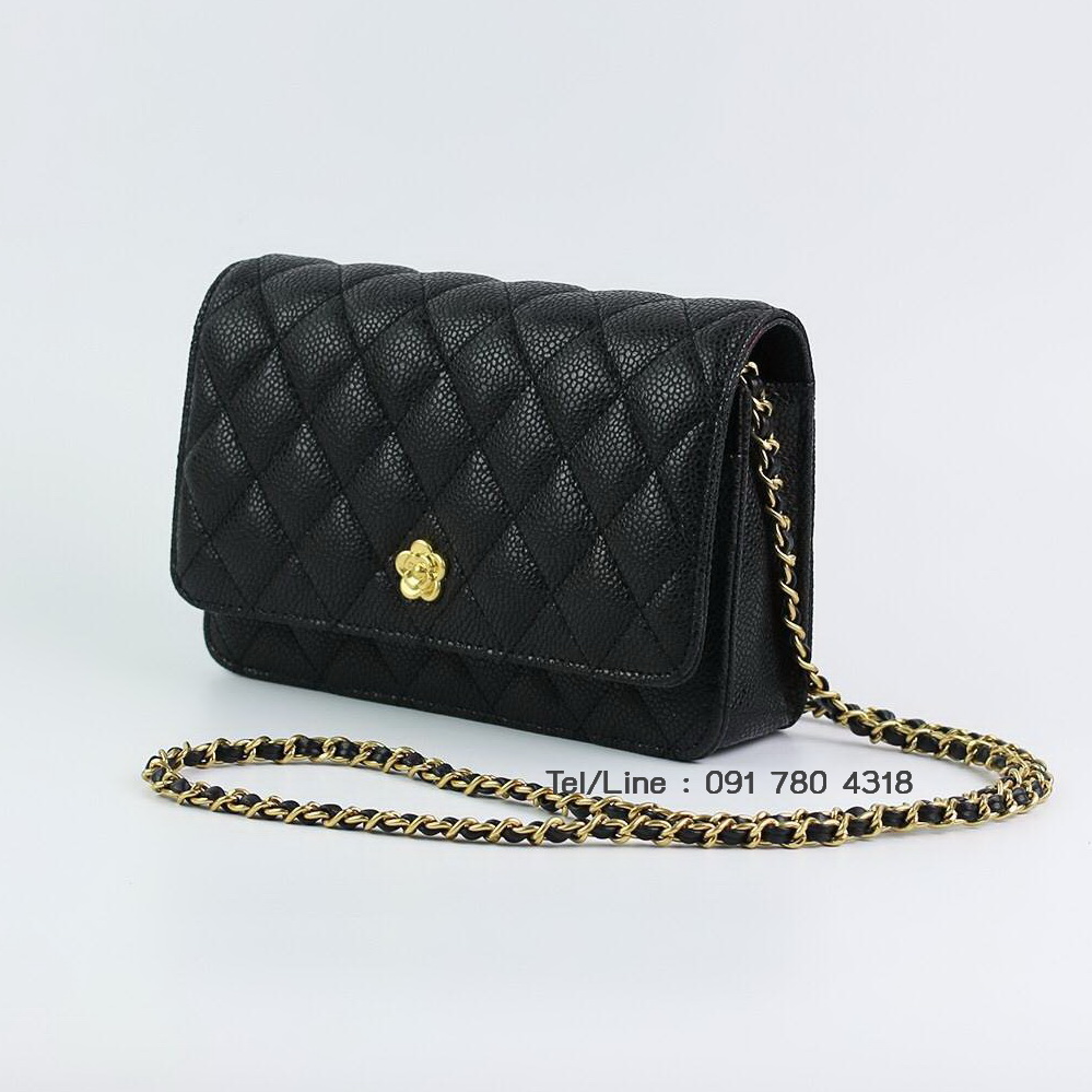 กระเป๋าหนังแกะแท้100% Caviar Lamb Skin Leather WOC