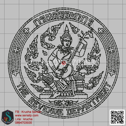 ไฟล์บล็อคปัก กรมสรรพากร 2 (ลายเส้น)