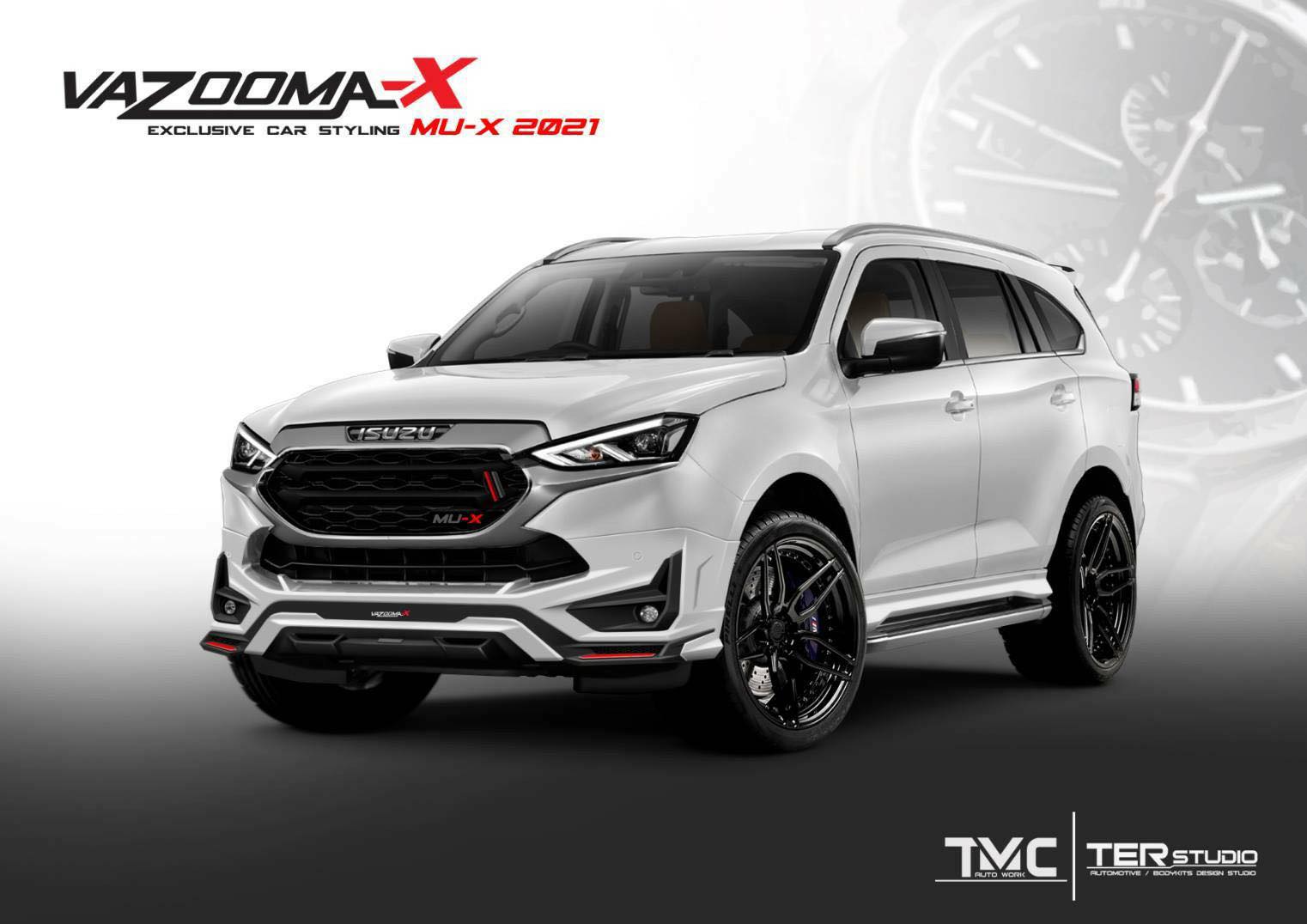 ชุดแต่งสเกริ์ตรอบคัน All New ISUZU MU-X 2021