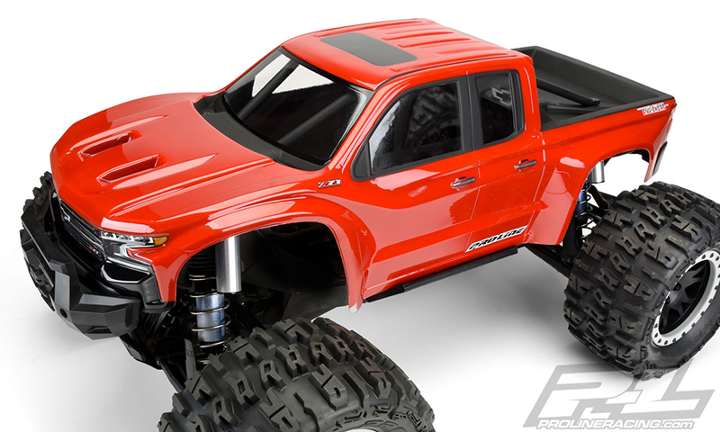 PRO-3507-17 1/5 Pre-Cut 2019 Chevy Silverado Z71 Trail Boss Clear Body: X-MAXX