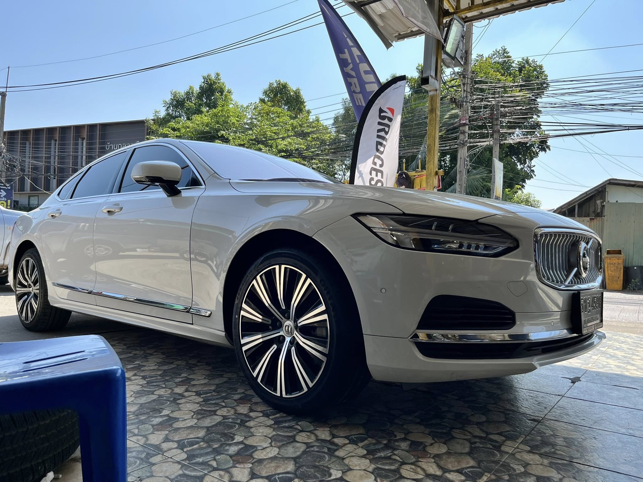 VOLVO_S90🚘เปลี่ยนยาง 🛞🐘#GITI_SportS2_255/40R19