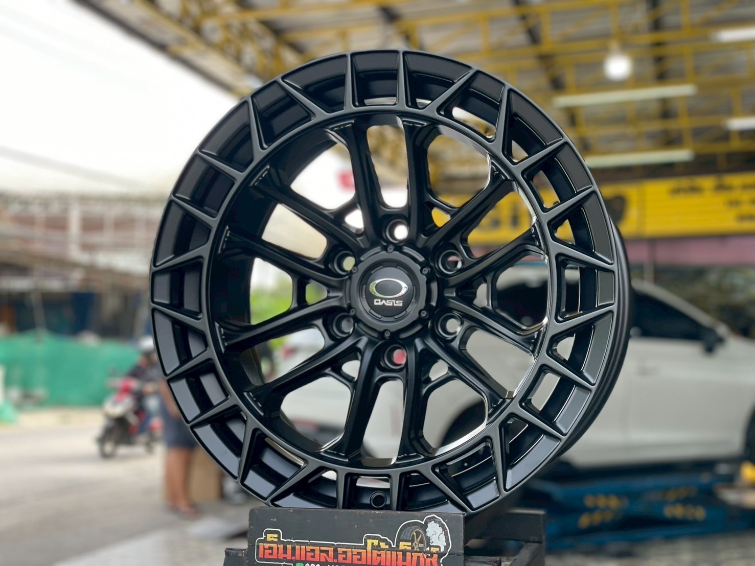 #ล้อแม็กซ์ขอบ18 #OASIS_WHEEL #INDIANA #VX-6 Flow Forming ขนาด18 ET0 6x139.7 MATT BLACK