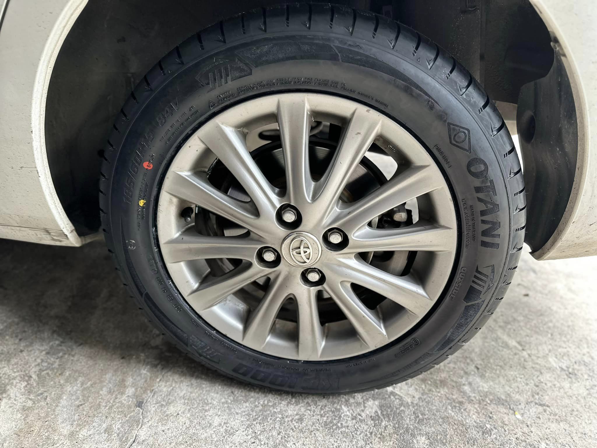 #TOYOYA_VIOS 🛞#OTANI_KC1000 185/60R15