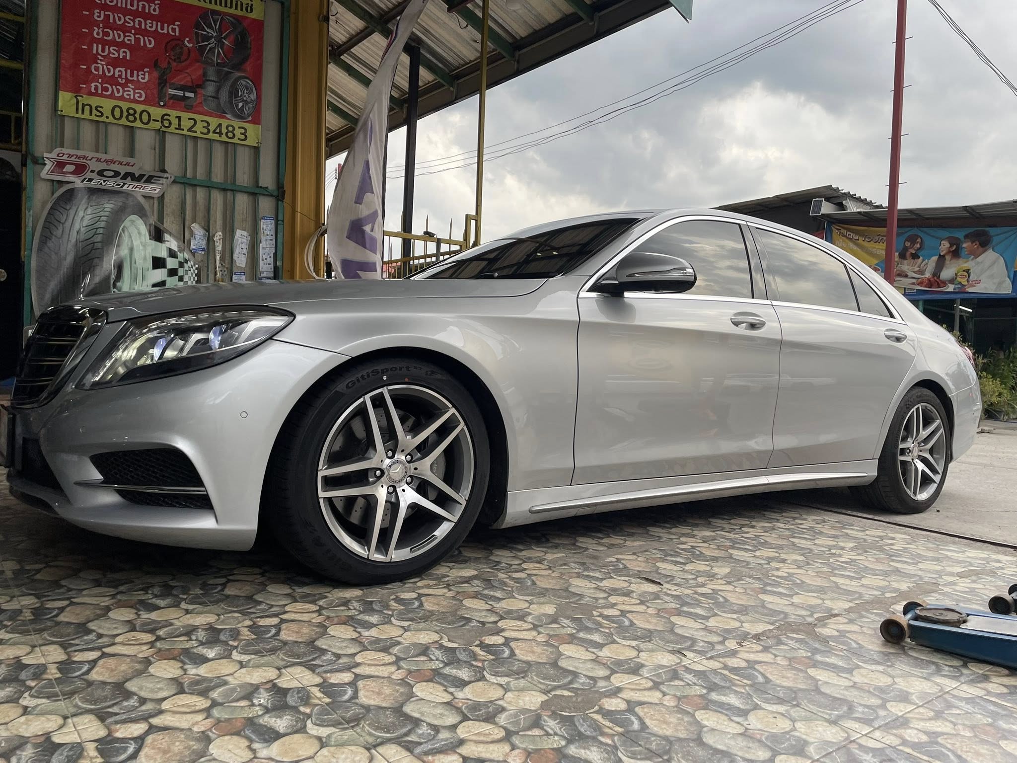 BENZ_S300 🚘เปลี่ยนยาง 🛞🐘#GITI_SportS2_245/45R19