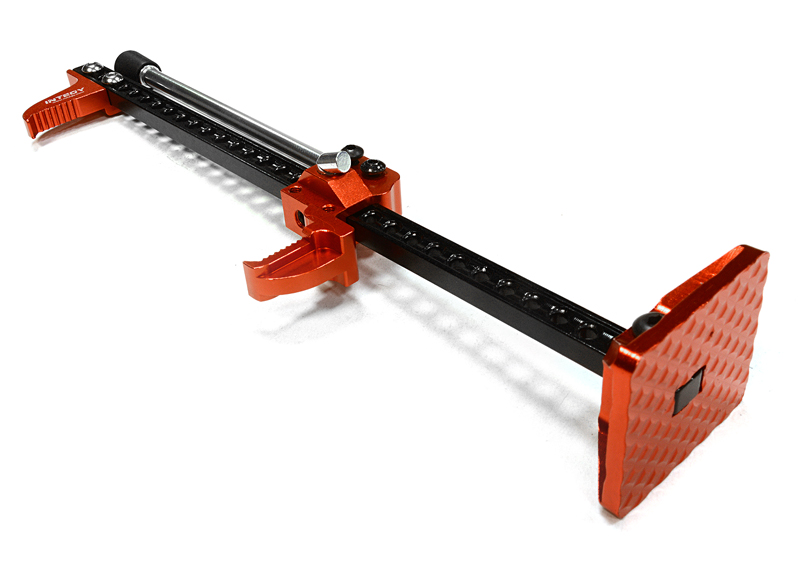 INT-C26129RED Billet Machined T2 Realistic Scale Model Hi-Lift Jack Stand 1/10 Size
