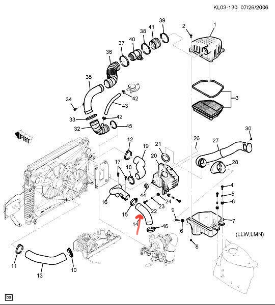 ท่อเทอร์โบ (แท้ GM) CAPTIVA 2.0 ดีเซล c100 (ปี2006-2011)